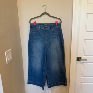 Spanx Crop Wide Leg Jeans Size XL